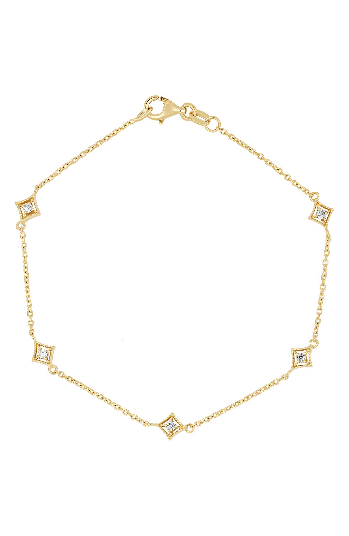 Icon 18k Gold Diamond Line Bracelet