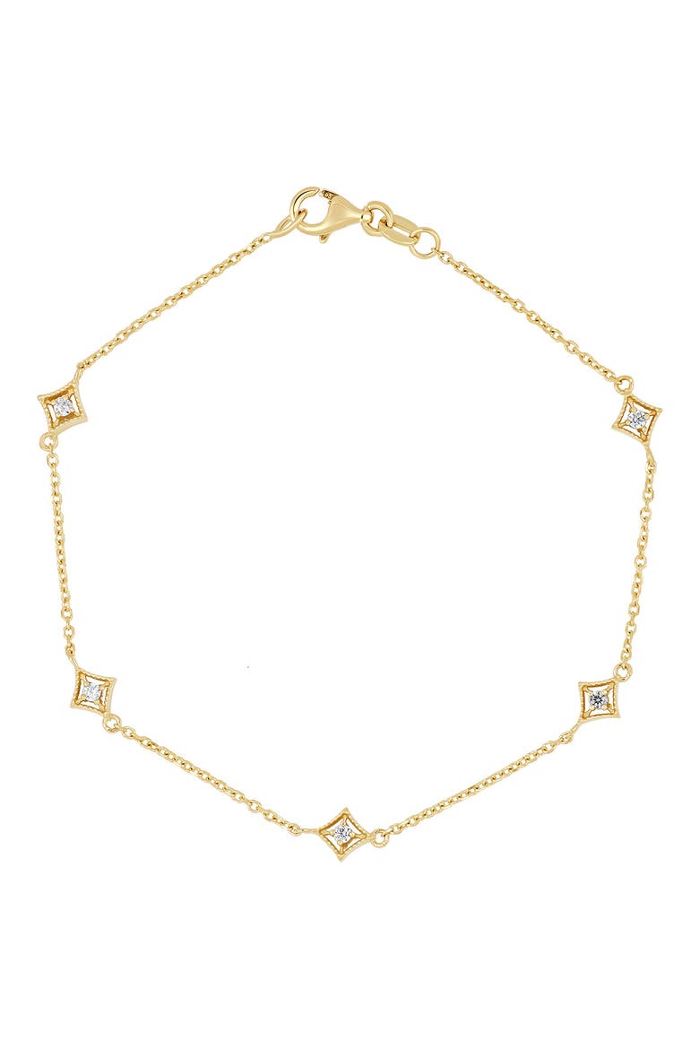 Icon 18k Gold Diamond Line Bracelet, Main, color, 18K YELLOW GOLD
