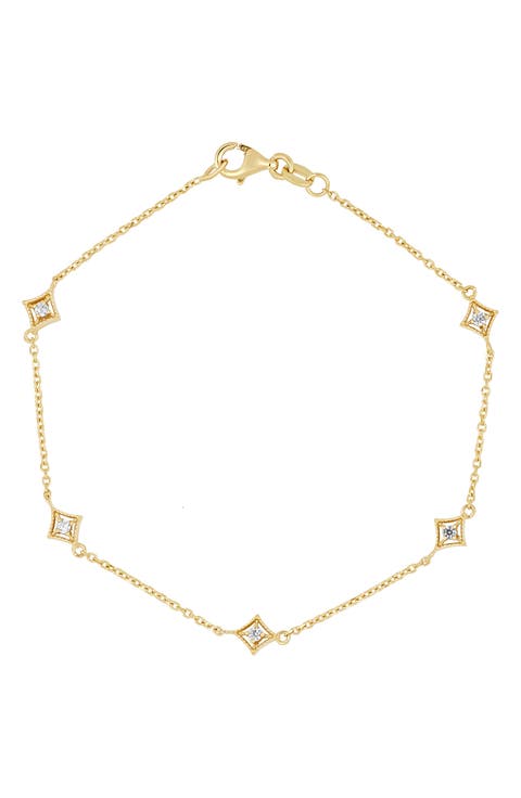 Icon 18k Gold Diamond Line Bracelet
