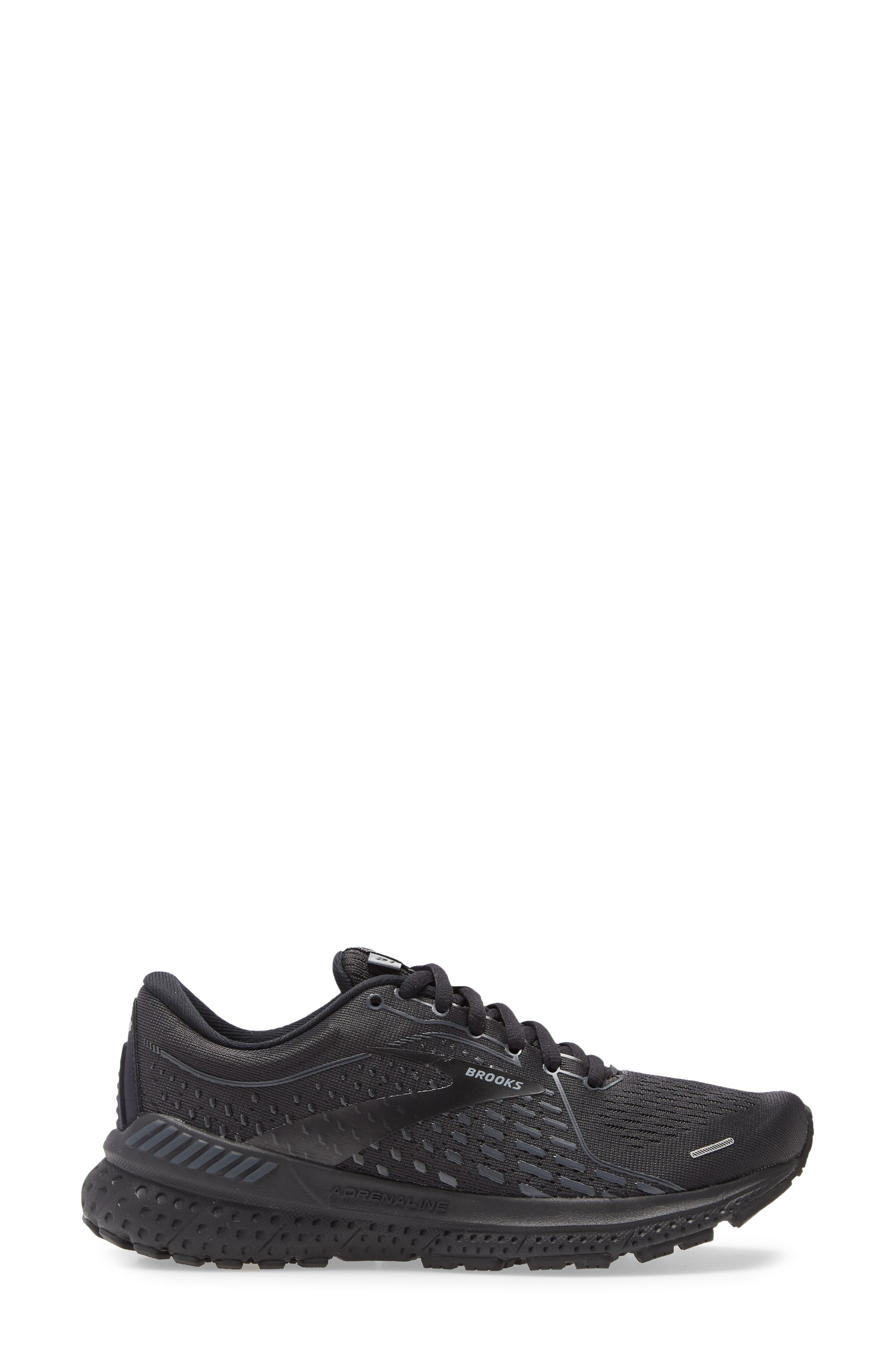 Adrenaline GTS 21 Running Shoe, Alternate, color, BLACK/ BLACK/ EBONY