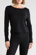 Z by Zella Serenity Twist Back Long Sleeve Tee