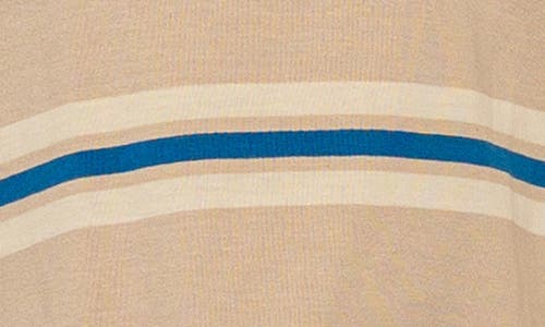 The New Kids' Nicky Oversize Stripe Organic Cotton T-shirt In Neutral
