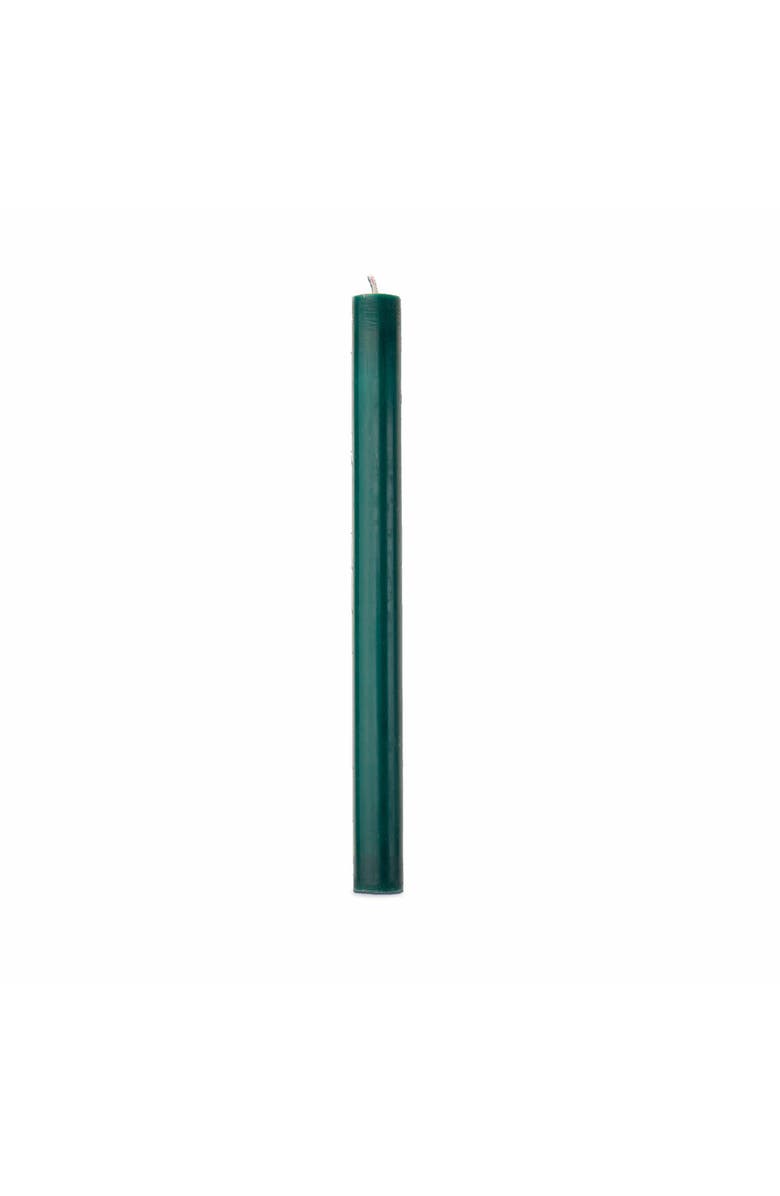 tag Color Studio Straight Taper Unscented Paraffin Wax Candle Dark Green, Main, color, Green