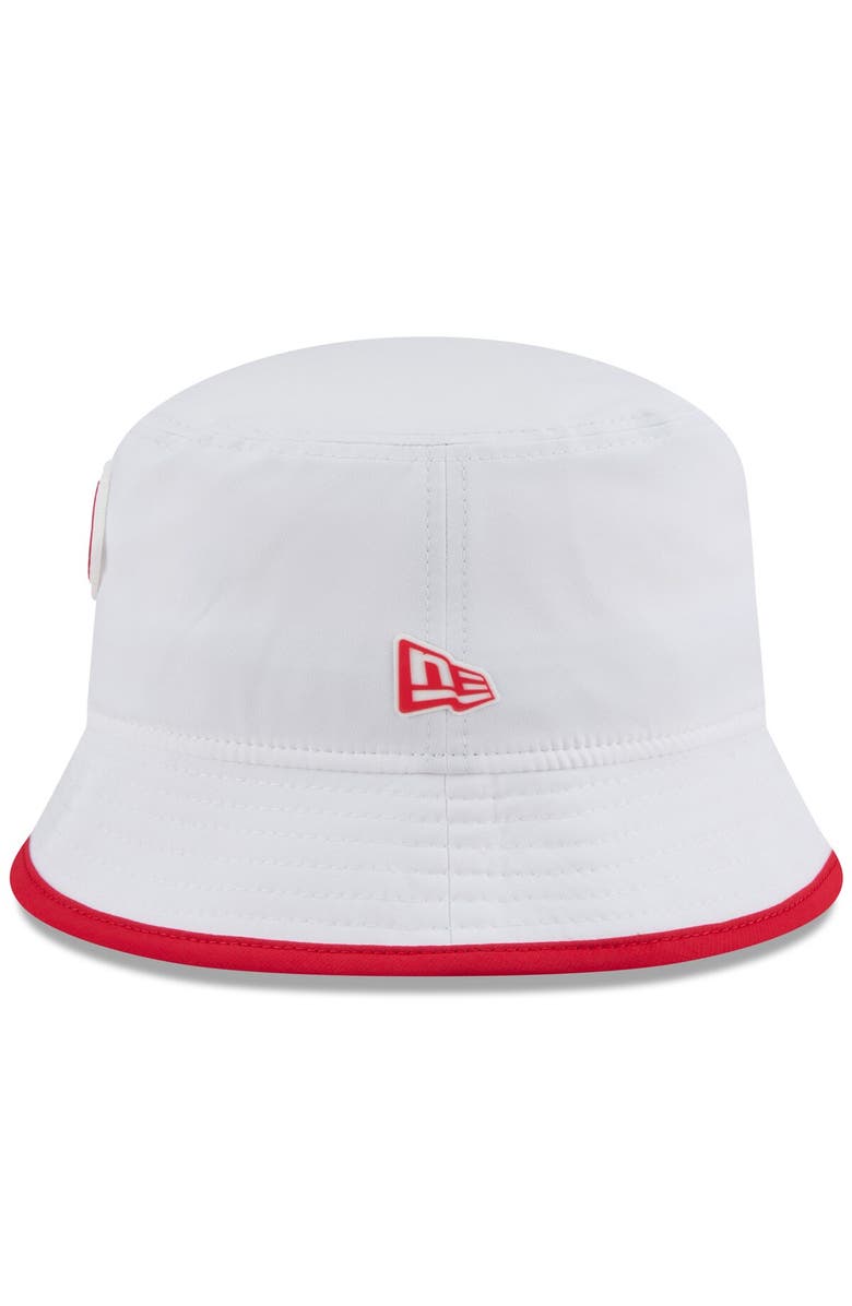 New Era Men's New Era White Kansas City Chiefs 2025 NFL Training Camp Stretch Bucket Hat, Alternate, color, White