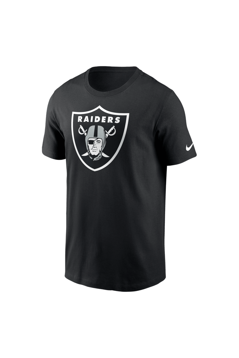 Men's Nike Black Las Vegas Raiders Essential Logo T-Shirt, Alternate, color, Black