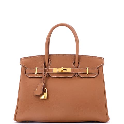 Birkin Handbag Brown Togo with Gold Hardware 30
