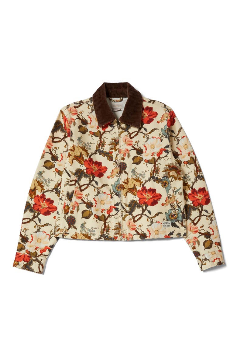 Mechanic's Garage Cotton Canvas Jacket, Alternate, color, BOTANICAL FLORAL