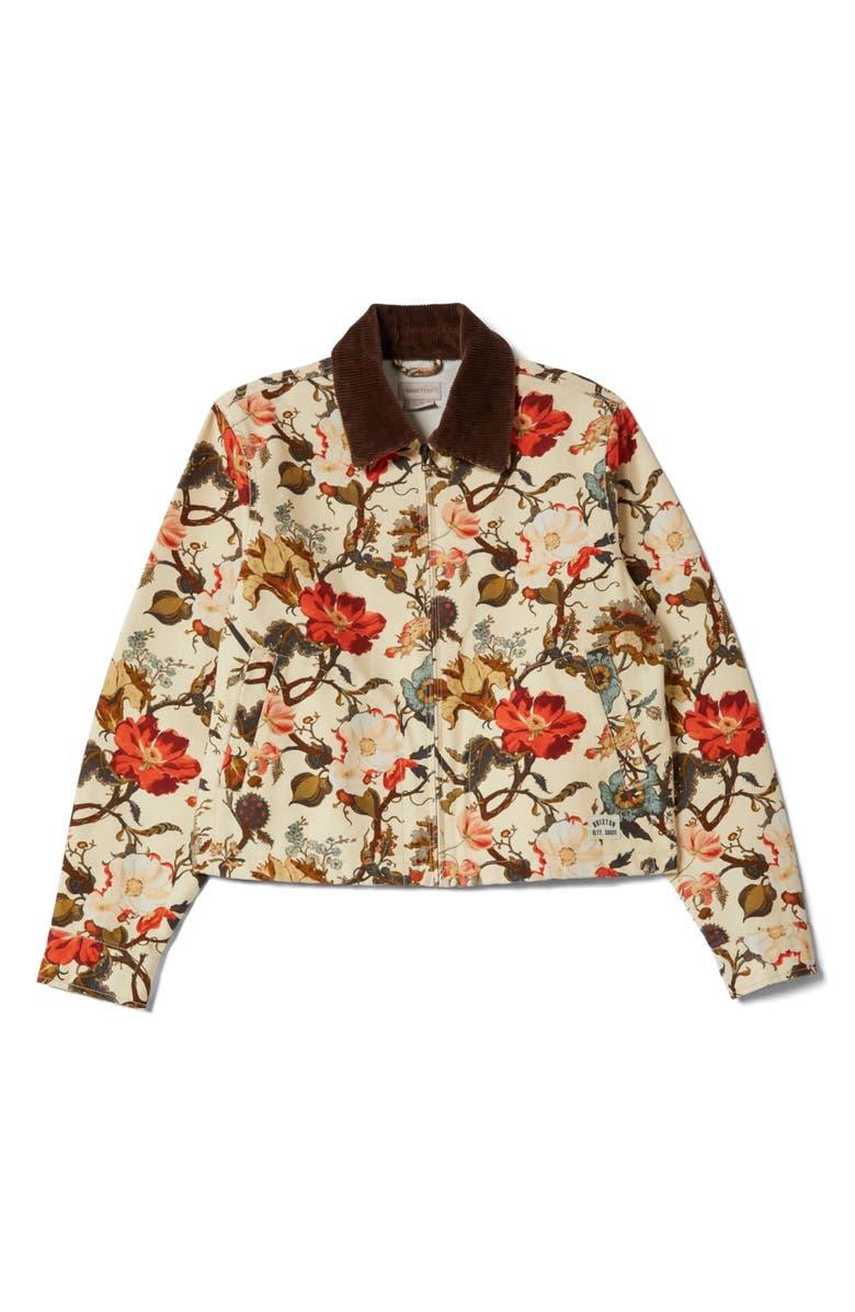 Brixton Mechanic's Garage Cotton Canvas Jacket, Alternate, color, Botanical Floral