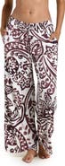 La Blanca Painted Paisley Cover-Up Wide Leg Pants