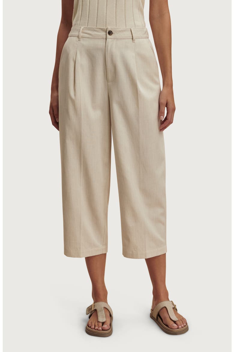Ellison Crop Wide Leg Pants, Main, color, BIRCH MARL