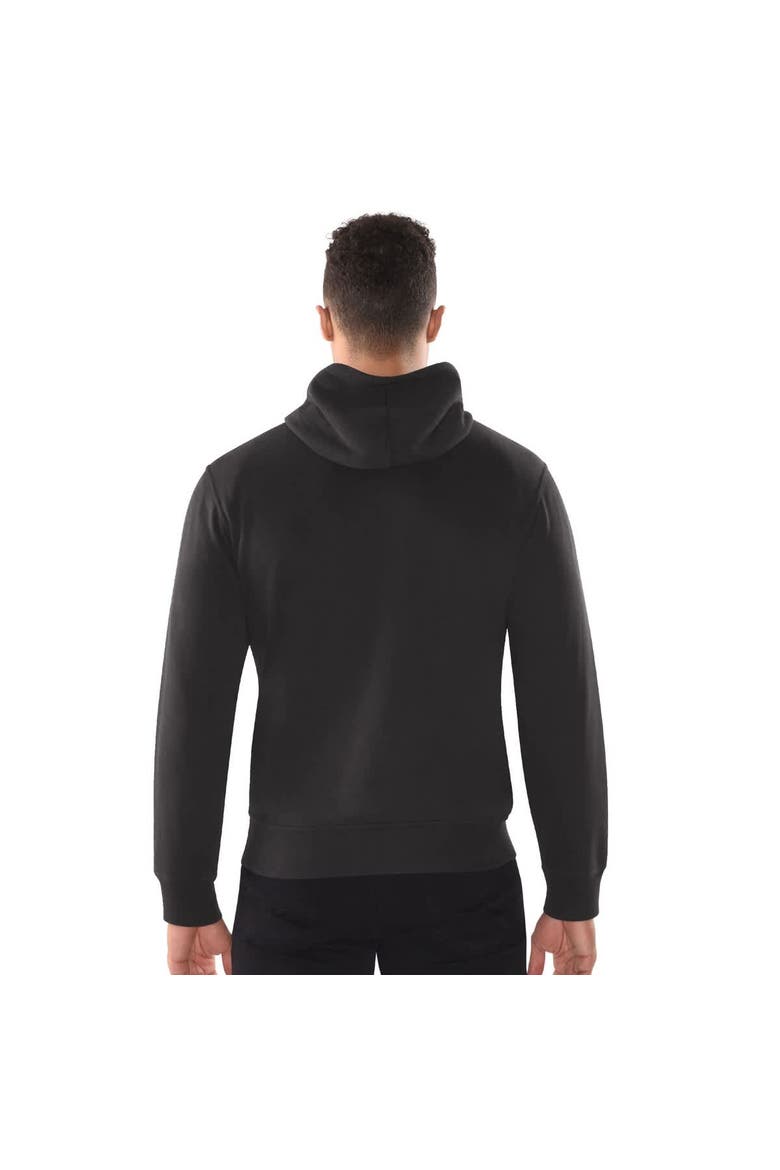 Men's Starter Black Detroit Lions Distressed Classic Full-Zip Hoodie, Alternate, color, Black