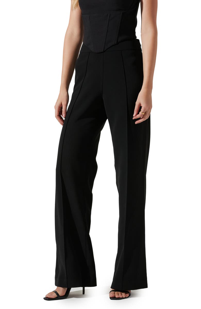 ASTR the Label Madison High Waist Wide Leg Pants, Alternate, color, Black