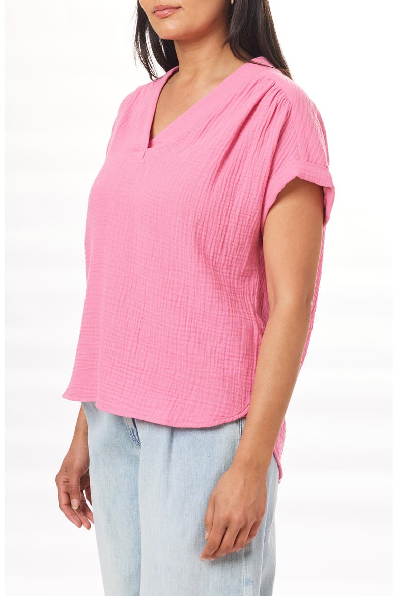 Carmel Gauze Top, Alternate, color, CHATEAU ROSE