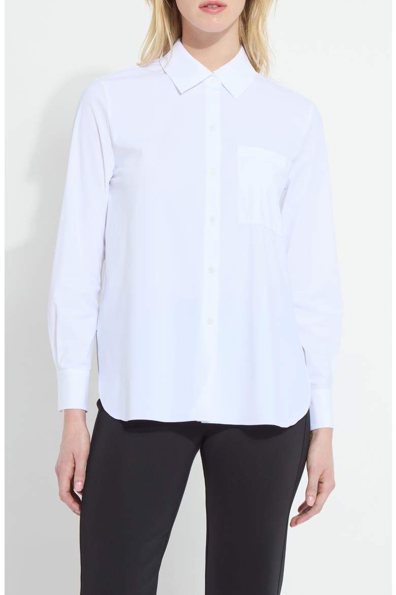Schiffer 2.0 Microfiber Button Down Shirt, Main, color, WHITE