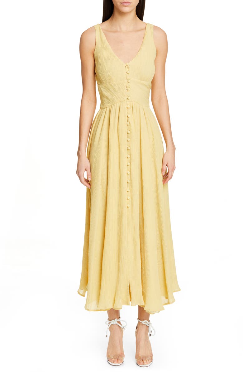 Cult Gaia Angela Buckle Back Maxi Dress, Main, color,