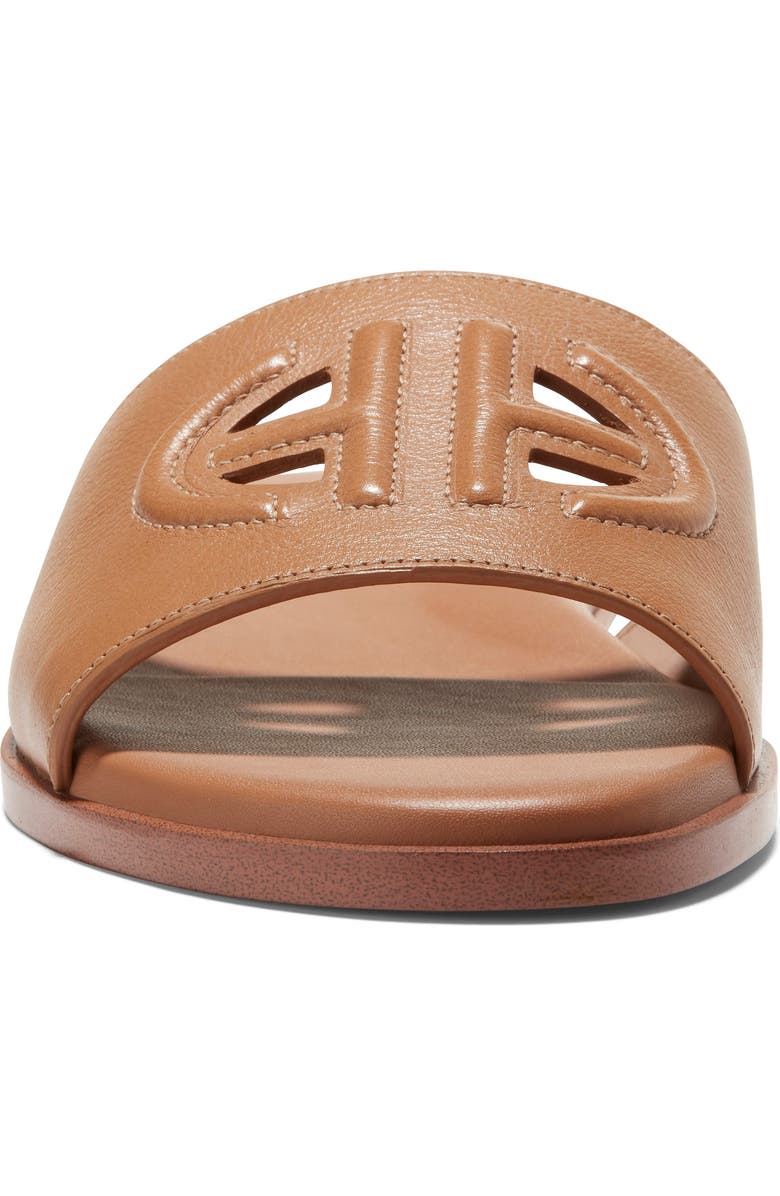 Cole Haan Flynn Logo Slide Sandal, Alternate, color, Pecan Leather