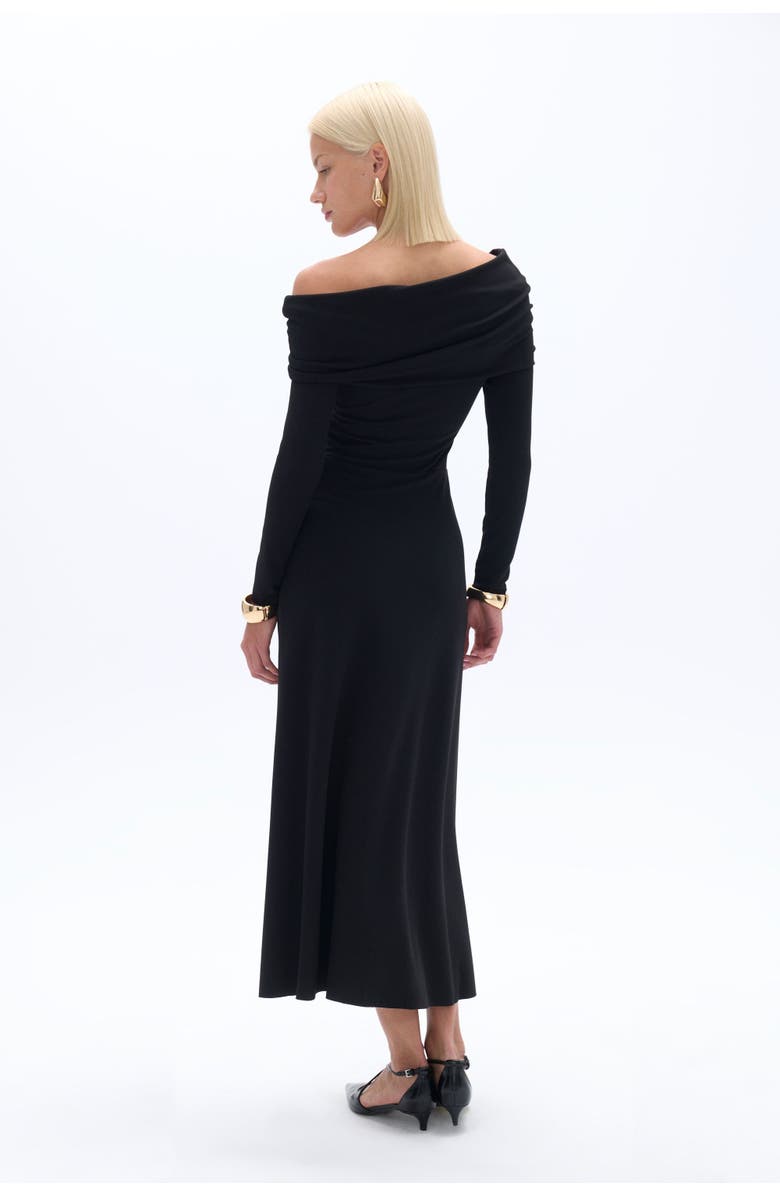 Nocturne One-Shoulder Midi Dress, Alternate, color, 