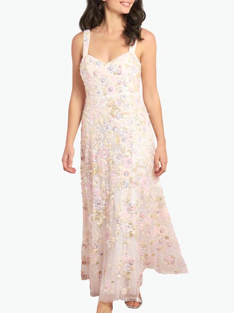 Sequin Paradise Sweetheart Ankle Gown