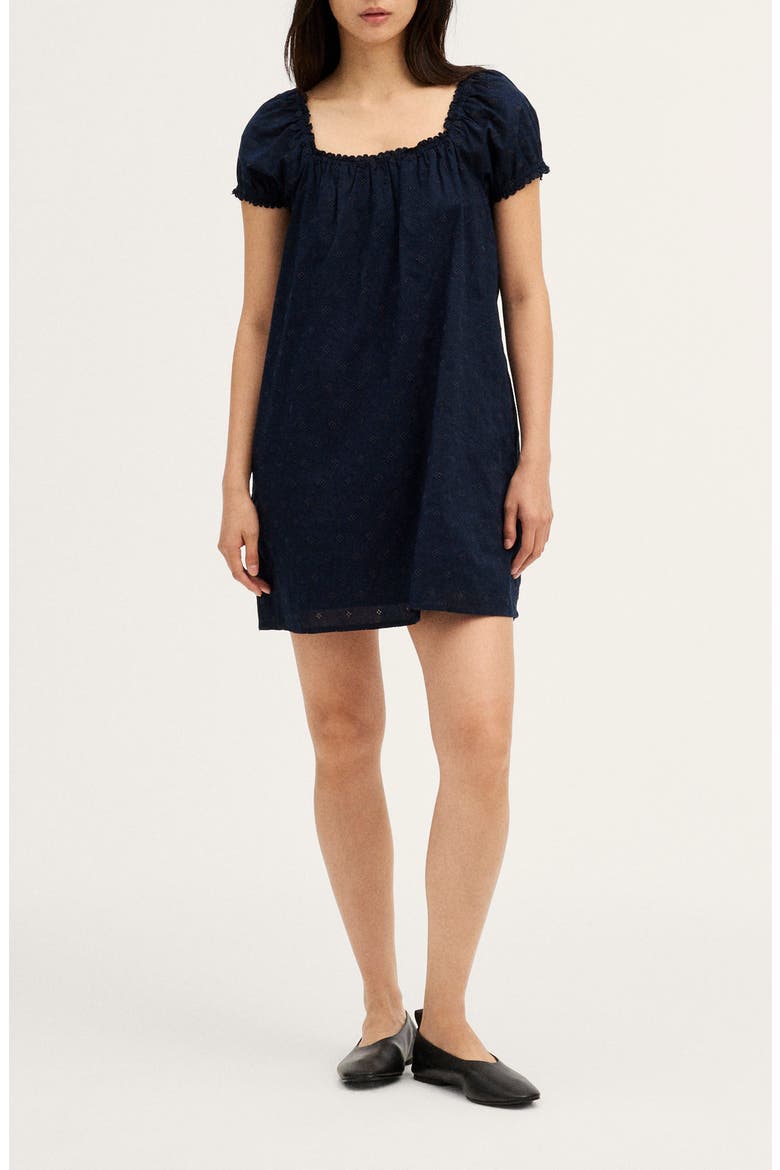 The Chateau Minidress, Main, color, DEEP INDIGO