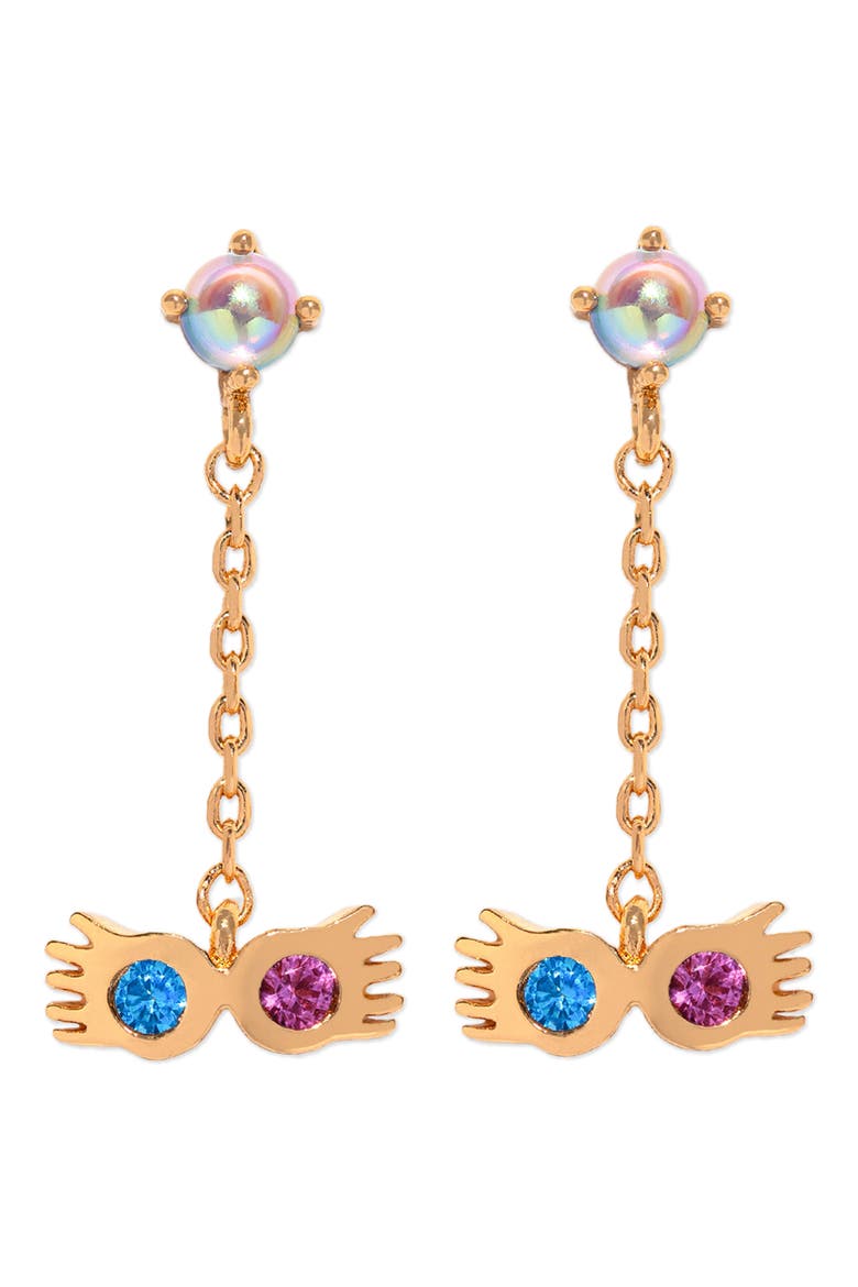 x Harry Potter™ Luna Lovegood Drop Earrings, Main, color, GOLD
