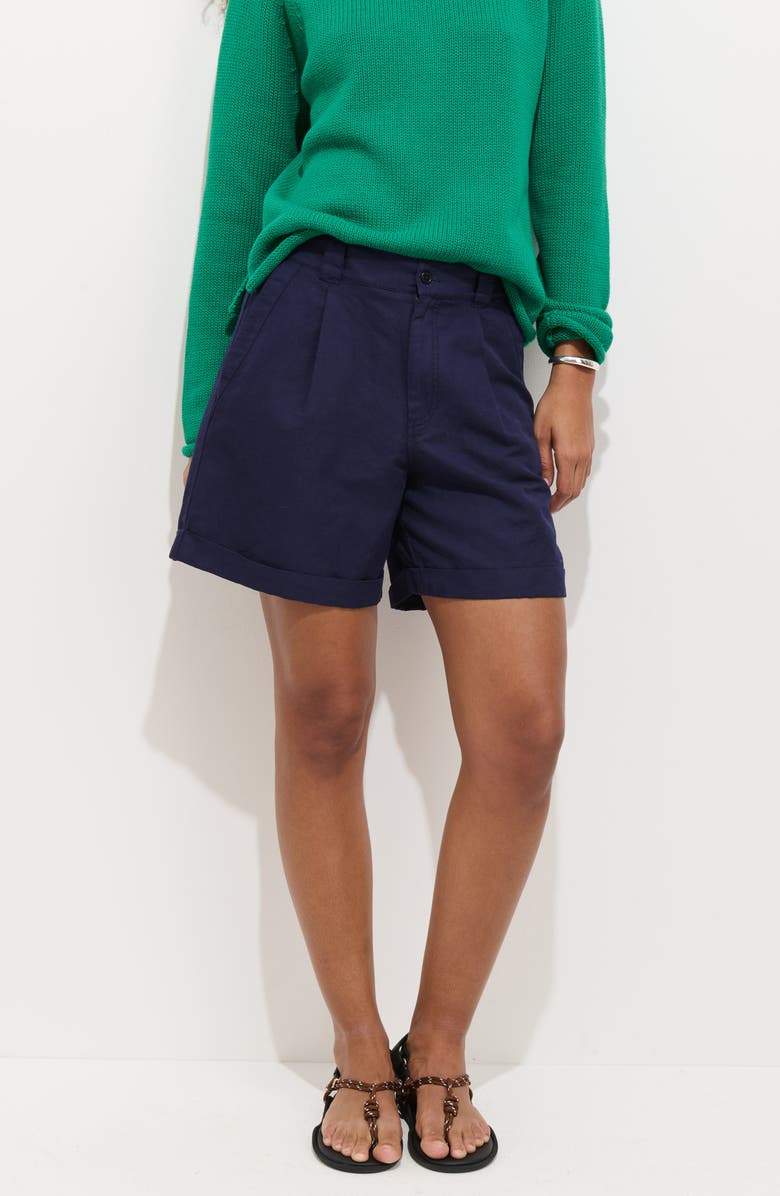 Alex Mill Lucie Cotton Shorts, Alternate, color, Navy Night