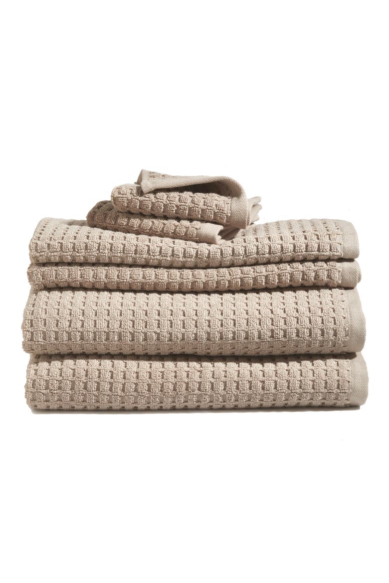 Quick Dry 6-Piece Bath Towel, Hand Towel & Washcloth Set, Main, color, LINEN