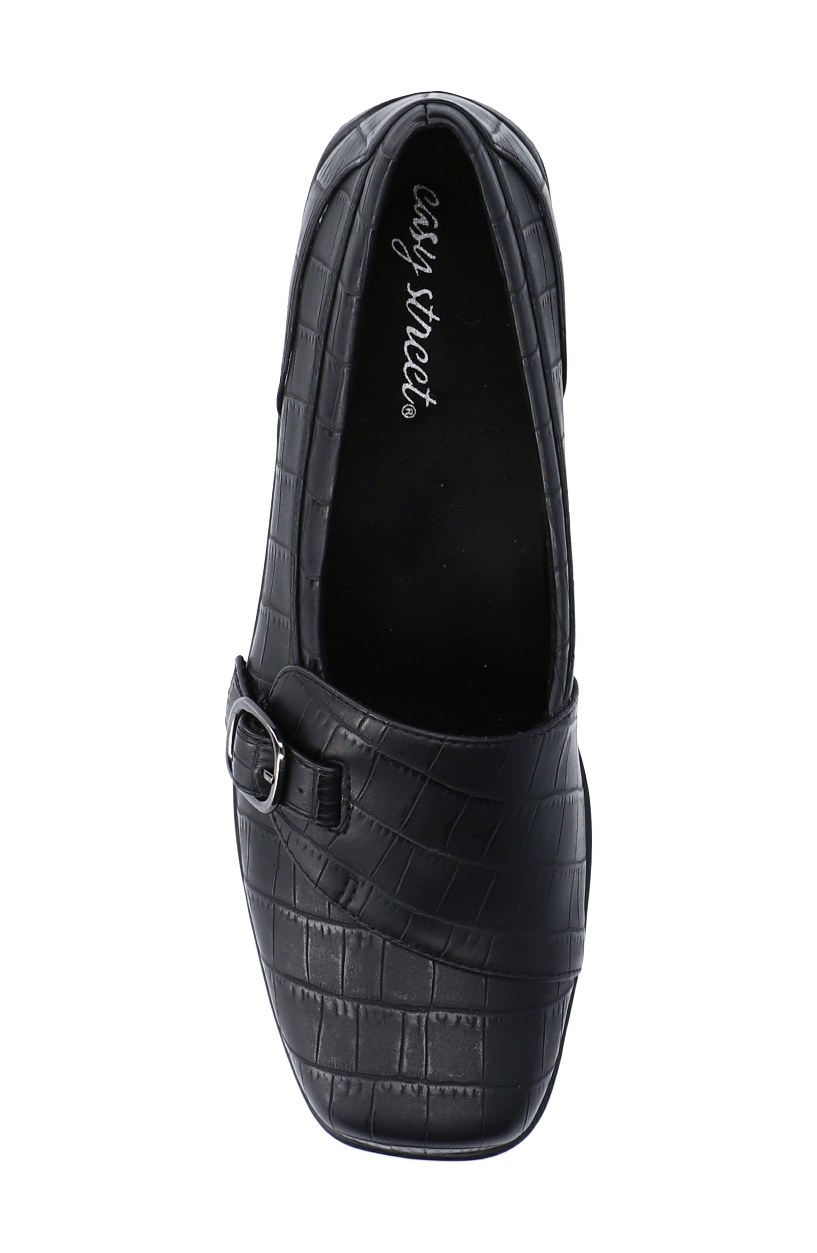 Cinnnamon Comfort Loafer - Multiple Widths Available, Alternate, color, BLACK CROCO