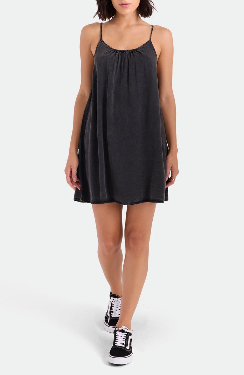 Volcom Baby Cakes Mini Cover-Up Sundress, Main, color, Vintage Black