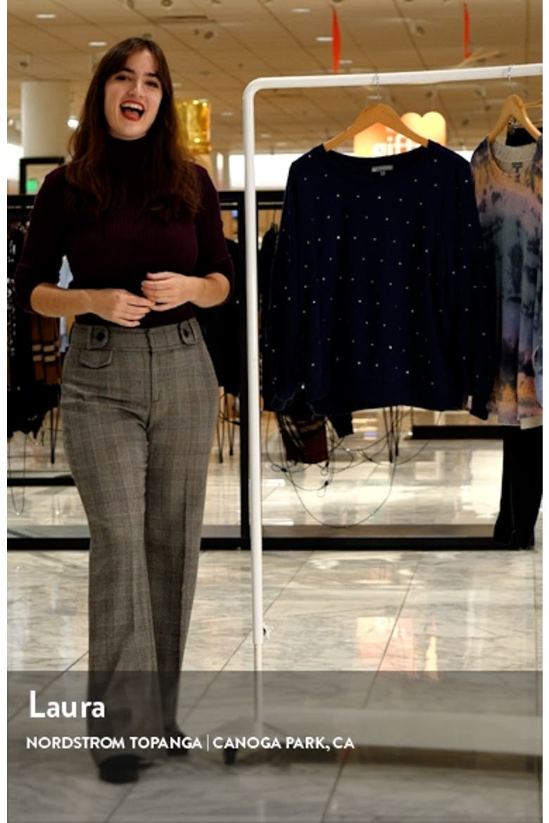 Rhinestone Embellished Balloon Sleeve Sweatshirt (Nordstrom Exclusive) video