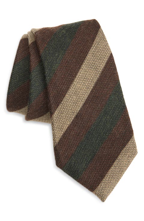 Striped Wool Tie