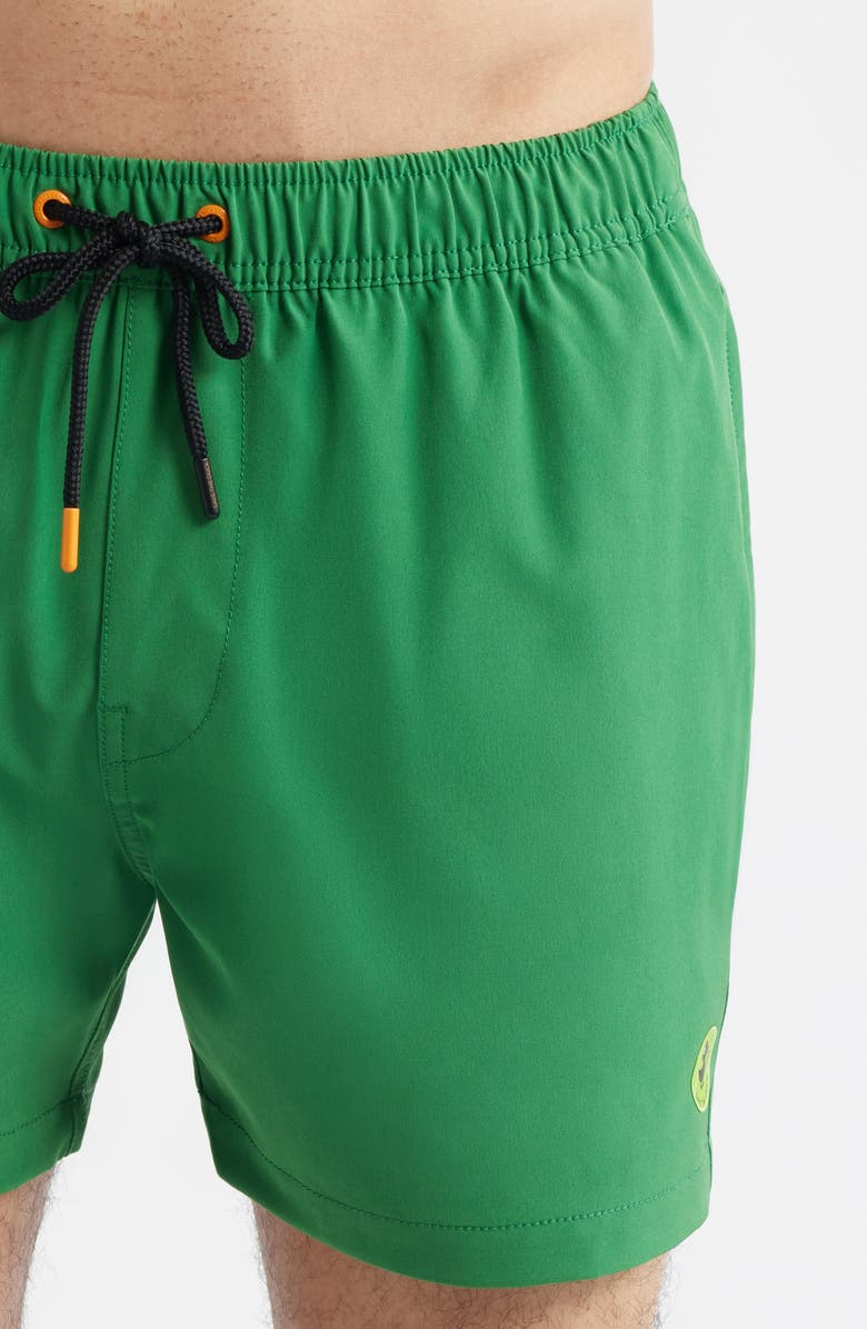 Save The Duck Demna Swim Trunks, Alternate, color, Rainforest Green