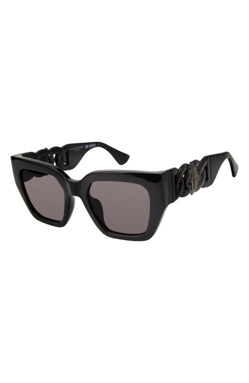 Kurt Geiger London 52mm Cat Eye Sunglasses In Black/smoke