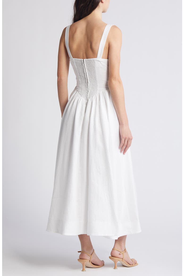 Balia Linen Sundress, Alternate, color, WHITE
