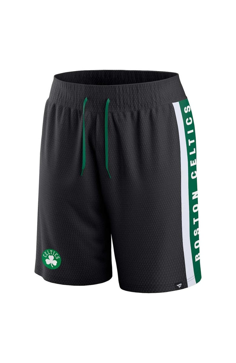 FANATICS Men's Fanatics Branded Black Boston Celtics Referee Iconic Mesh Shorts, Alternate, color,