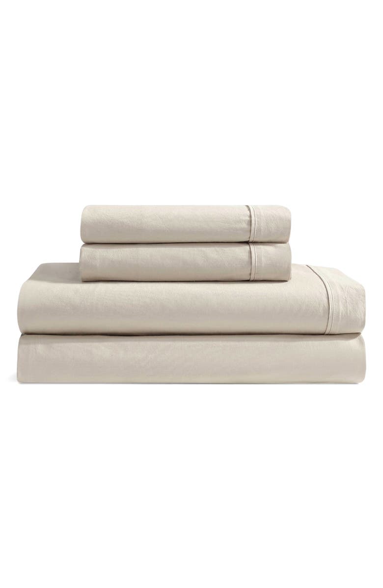 Calvin Klein Home 200 Thread Count Percale Queen Sheet Set, Main, color, 