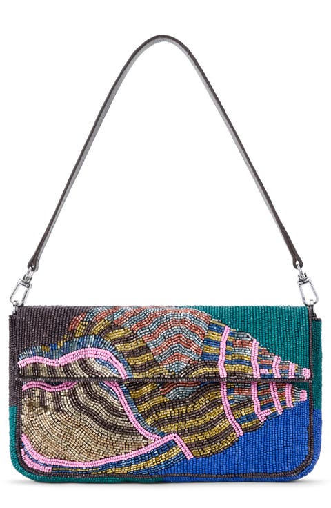 Timmy Beaded Convertible Shoulder Bag