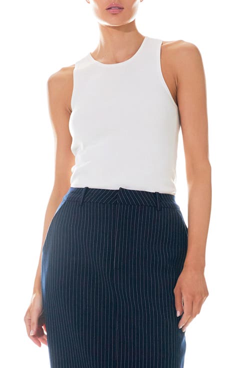 Racerback Rib Sweater Tank