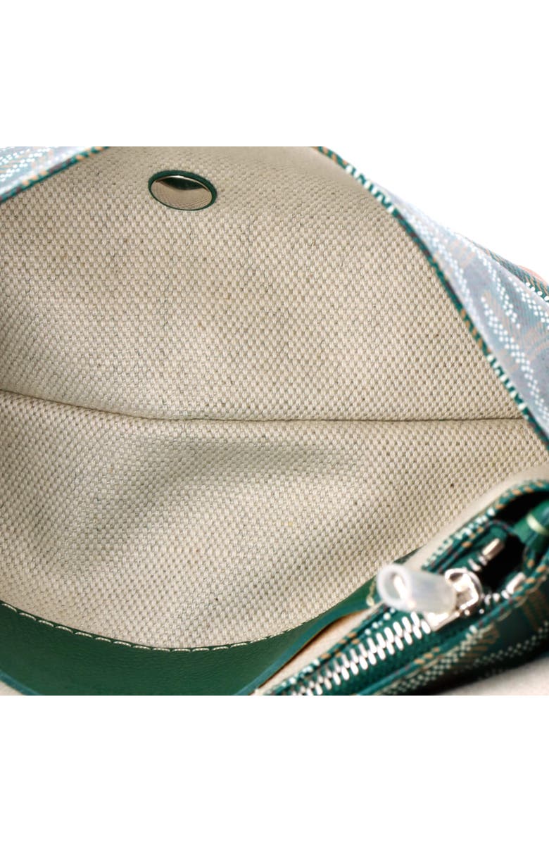 Pre-Owned Goyard Plumet Clutch Wallet Coated Canvas, Alternate, color, Green