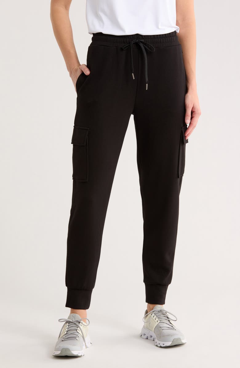 Jessica Simpson SoftSculpt Cargo Joggers, Main, color, Meteorite