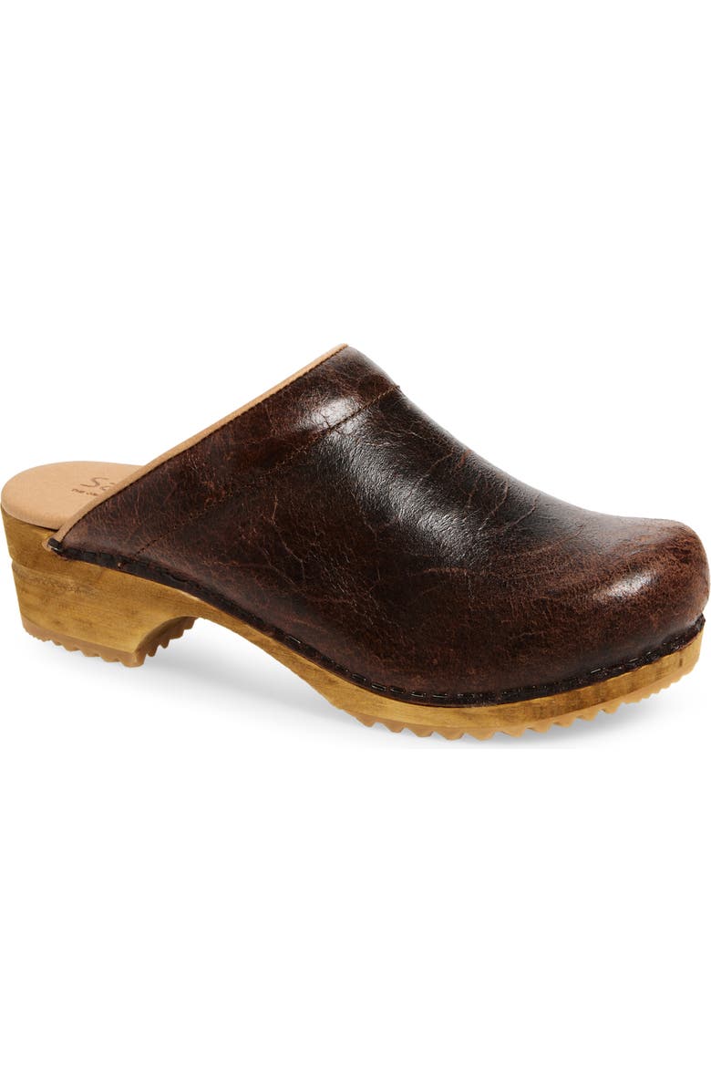 Sanita Melissa Clog, Main, color, Antique Brown