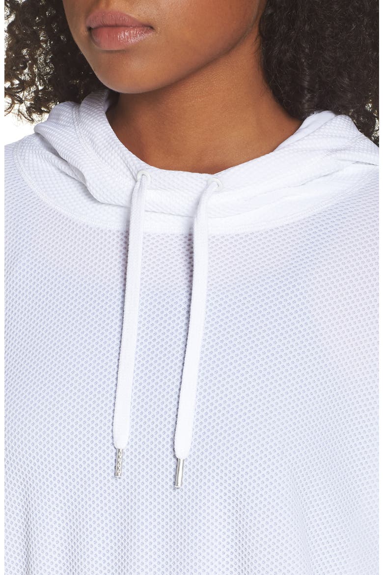 BoomBoom Athletica Bubble Mesh Hoodie, Alternate, color, WHITE