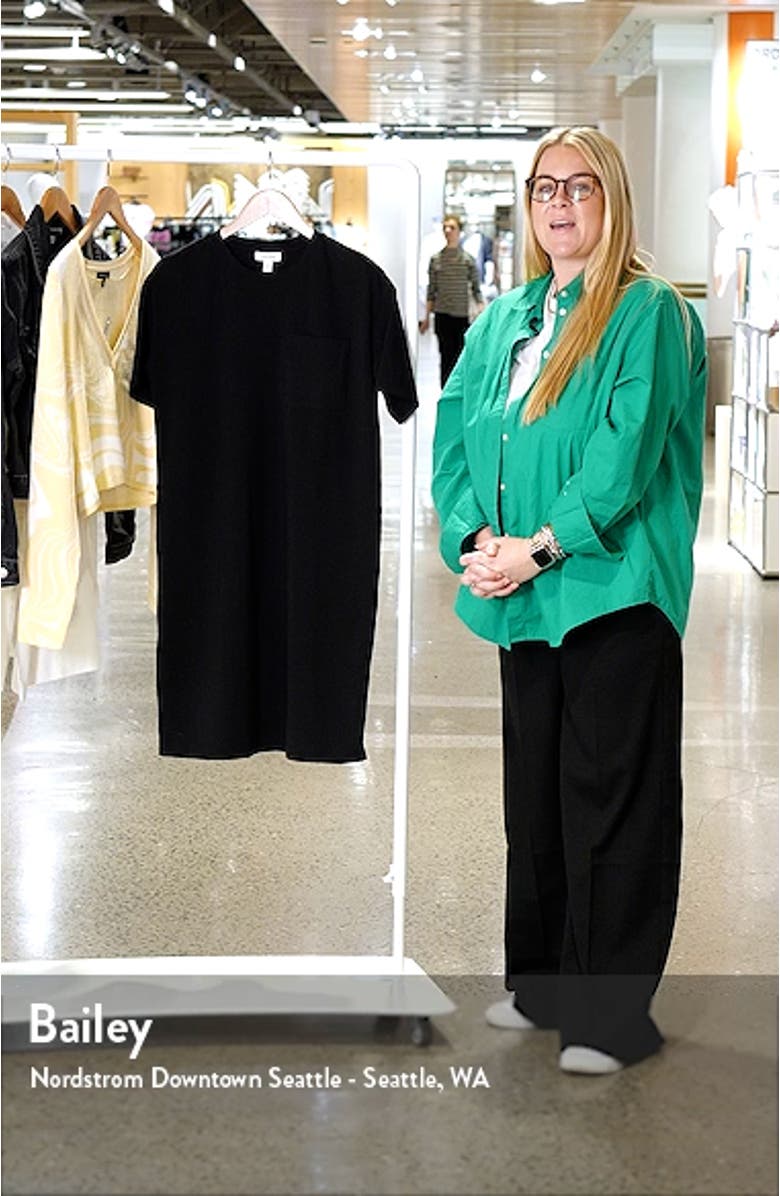 Cotton Knit T-Shirt Dress, sales video thumbnail