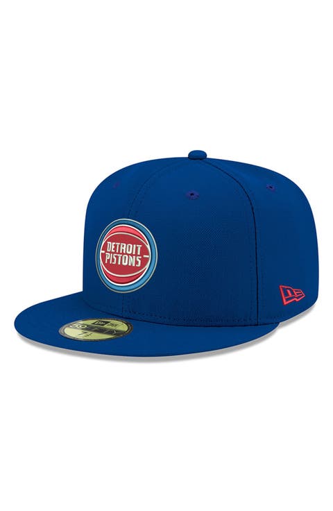 Men's New Era Royal Detroit Pistons Official Team Color 59FIFTY Fitted Hat