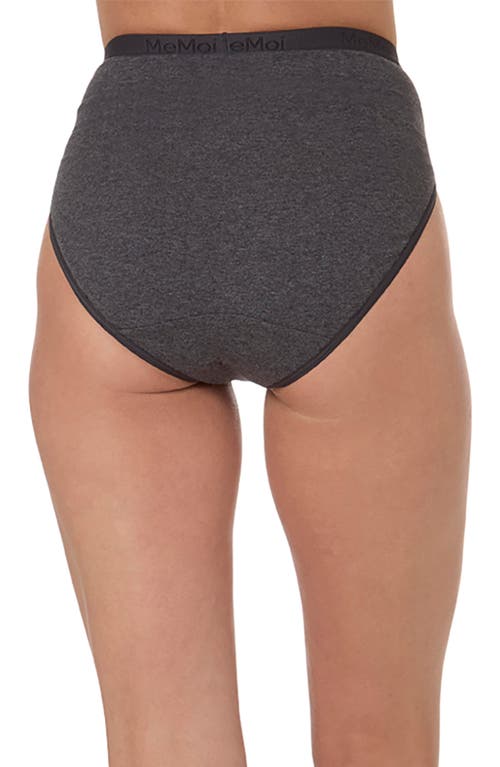 Memoi Stretch Cotton 3-pack Briefs In Gray