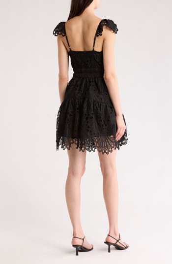 Eyelet Lace Minidress