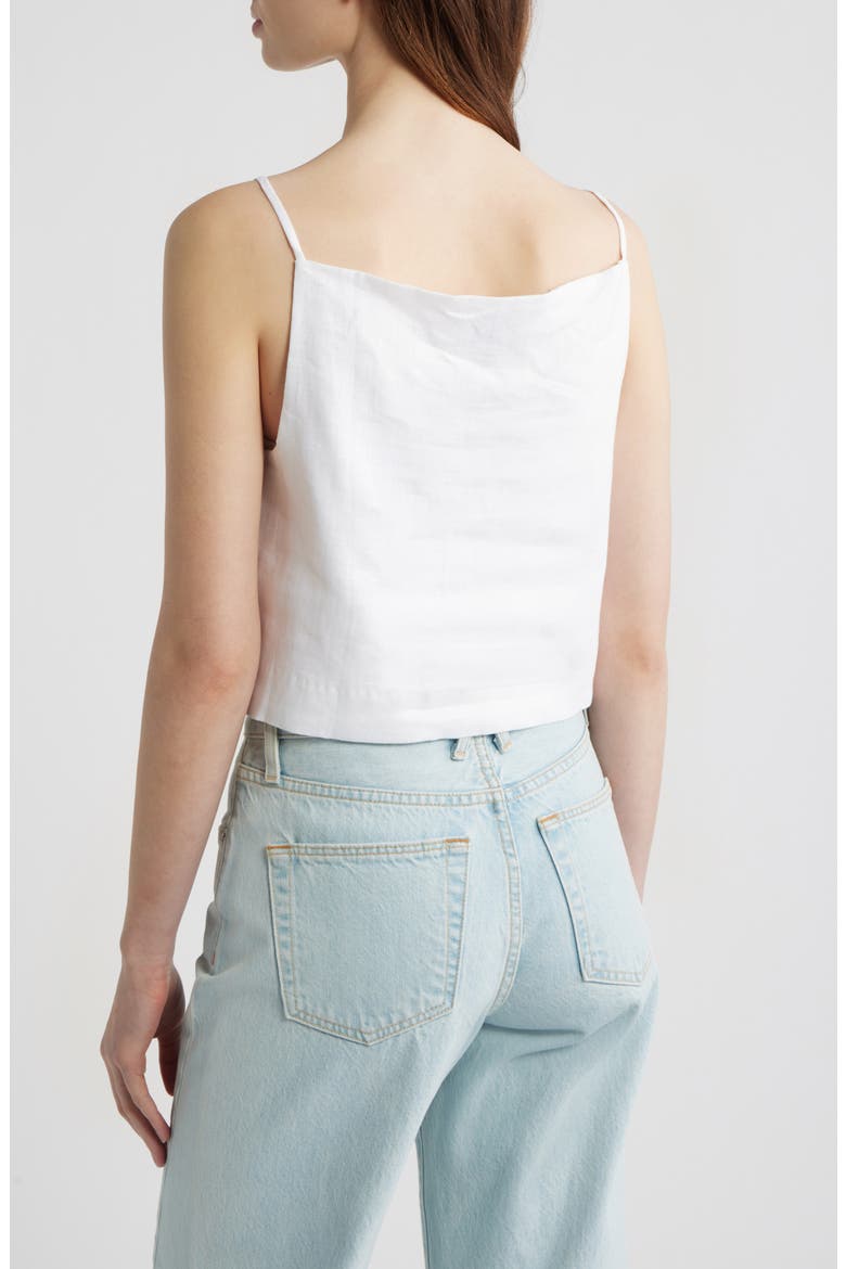 Kerri Linen Crop Tank, Alternate, color, WHITE