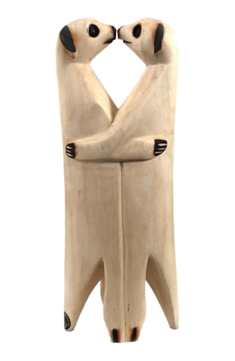 Mbare Hand Carved Standing Meerkat - Lovers Pair, Main, color, 