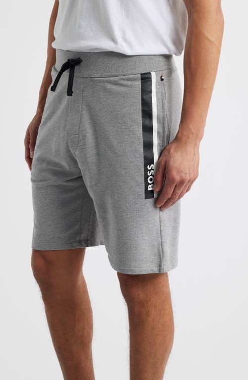 Hugo Boss Boss Authentic Lounge Shorts In Medium Grey