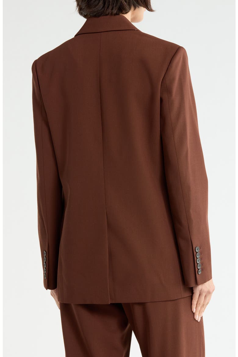 Calla Double Breasted Blazer, Alternate, color, BRUNETTE