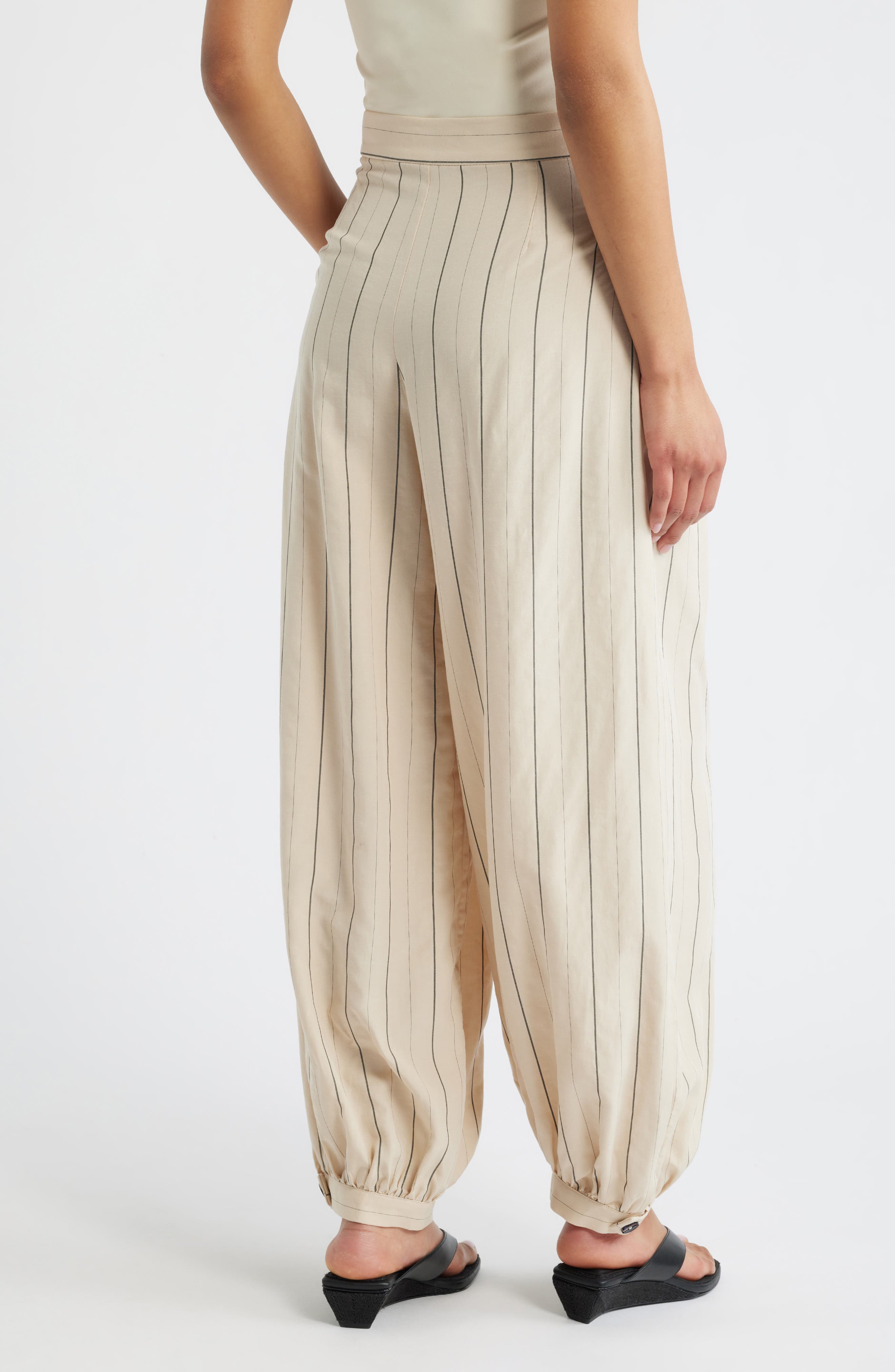 Malta Pantalon Stripe Balloon Pants - image 2